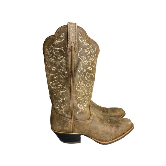 Twisted X Shoes - Twisted X Women's Fancy Stitch Western Cowgirl Boots Size 7.5